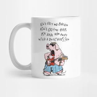 Blues Guitar Pig Mug